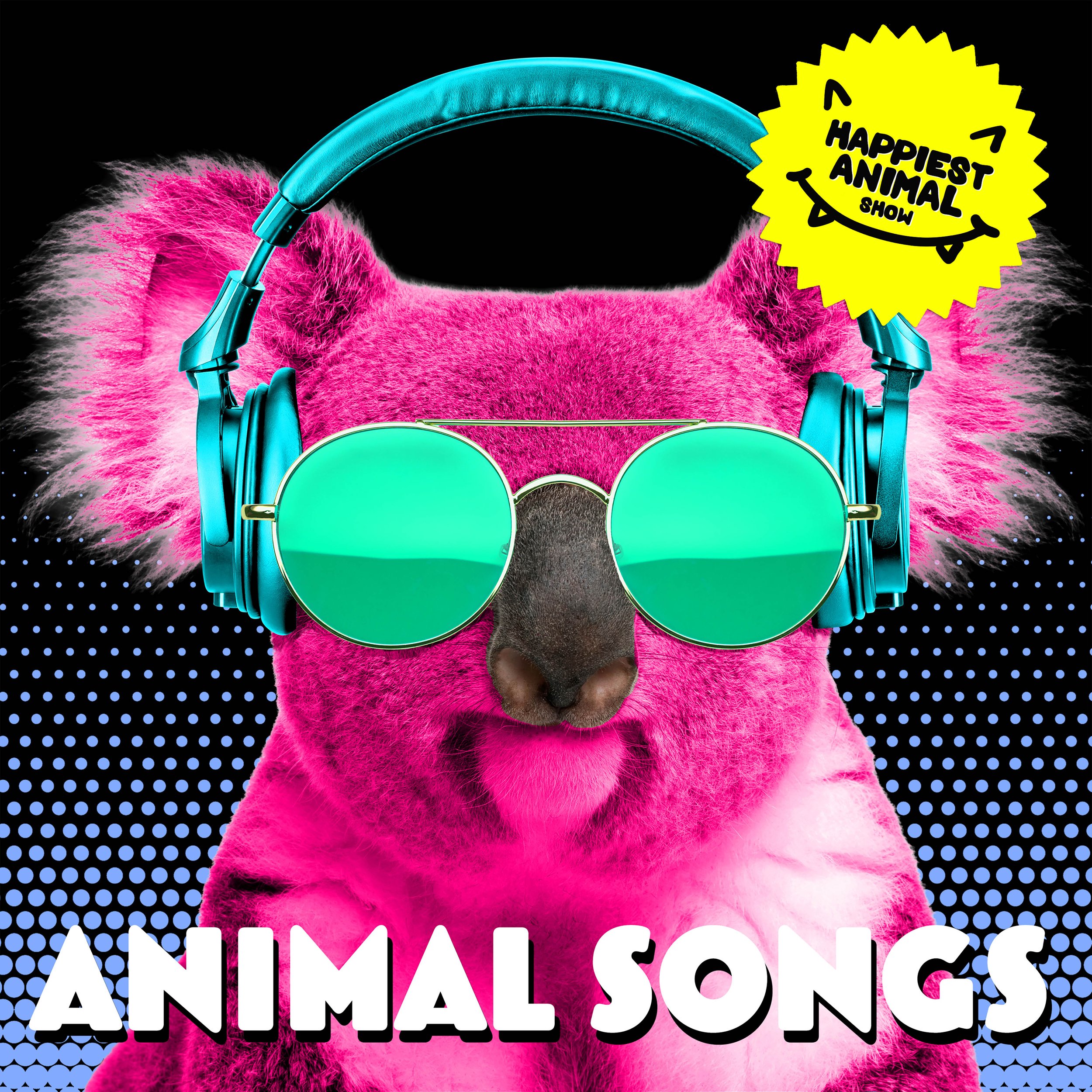 The Happiest Animal Show: Happiest Animal Songs has 24 educational and funny animal songs from the first year of the popular kids podcast, with songs about axolotls, octopus, sloths, moose, sharks, ducks, pandas, chickadees and more.