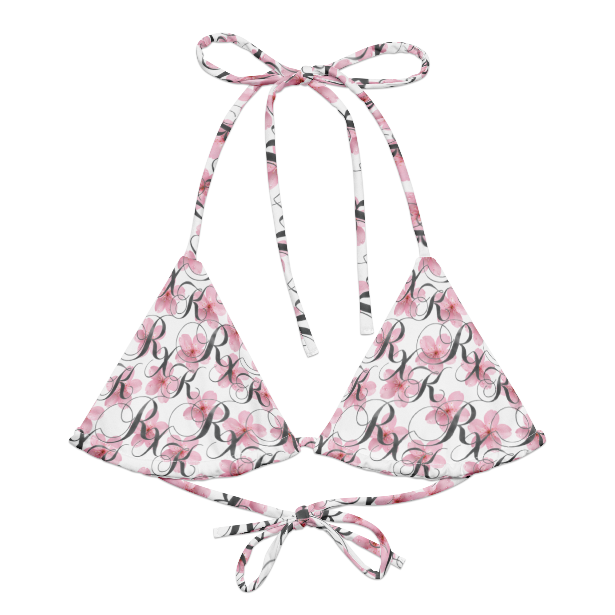 RXK MONOGRAM BIKINI TOP