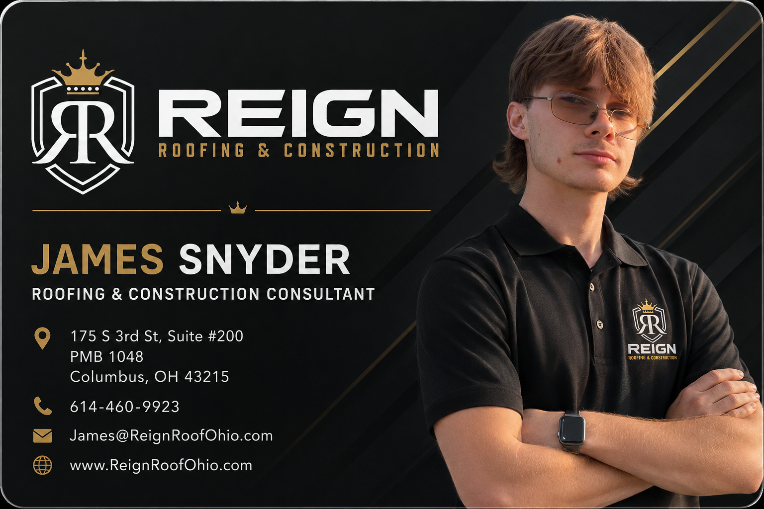 James Snyder Reign Roofing Consultant Digital Card