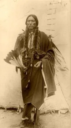 Black and White image of Comanche Chief Quanah Parker