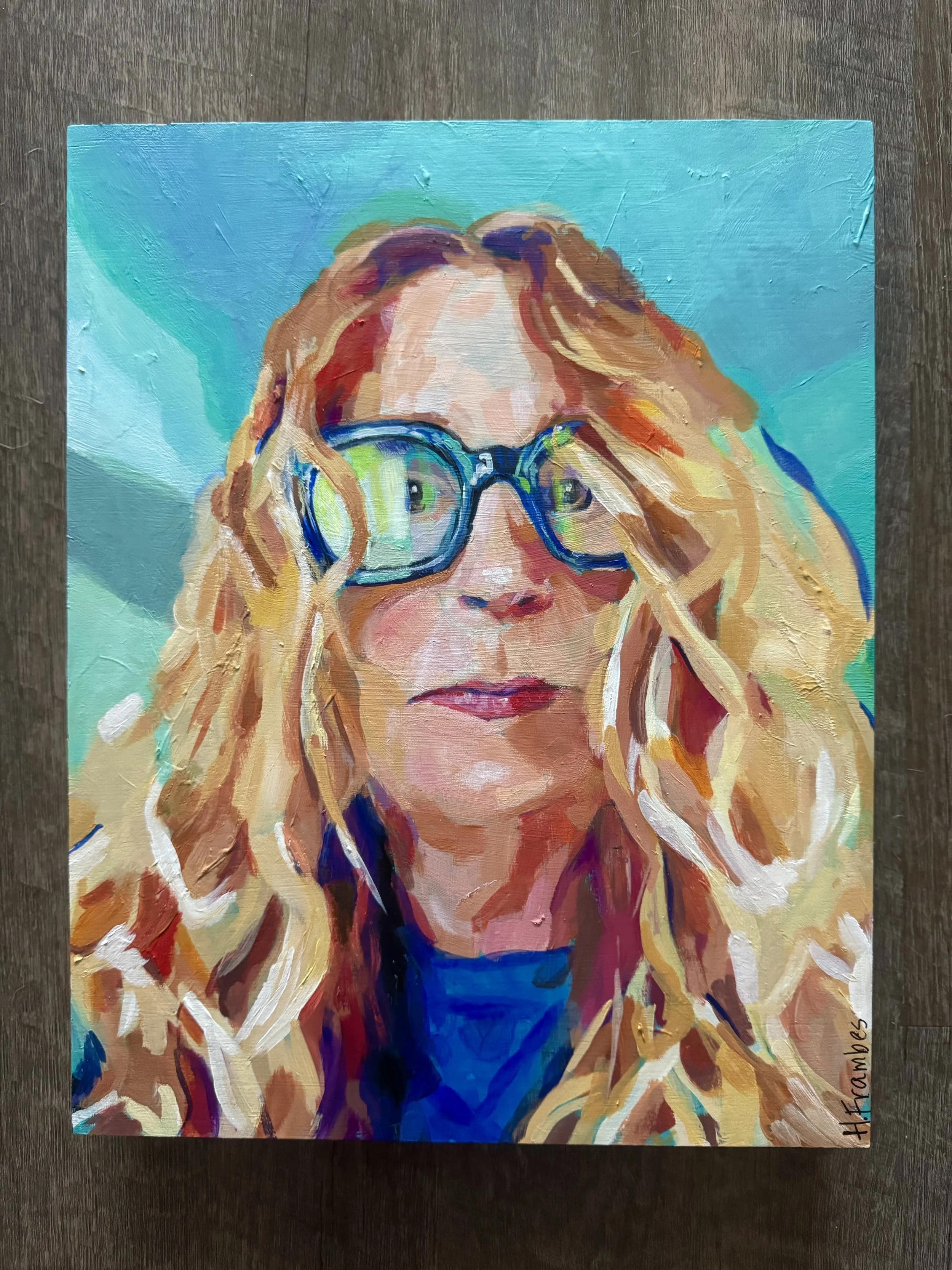 Self Portrait - 2022
11" x 14" acrylic on canvas