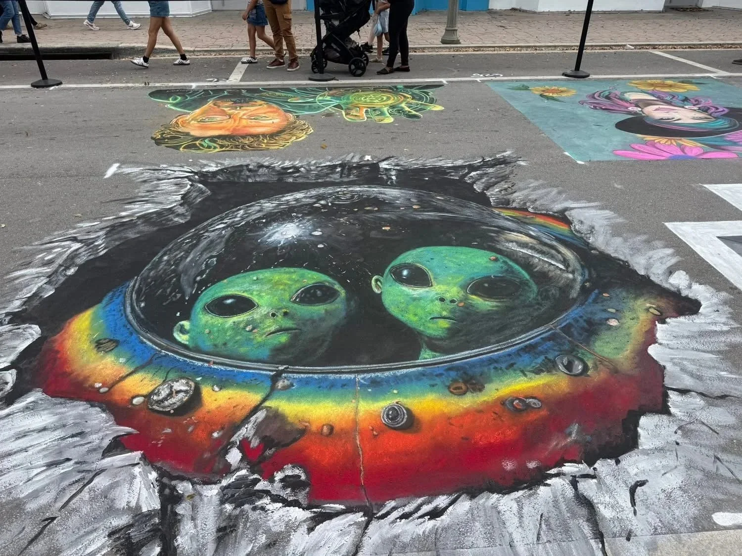 The Others - Chalk Mural for Lake Worth Beach Street Painting Festival, 2026
