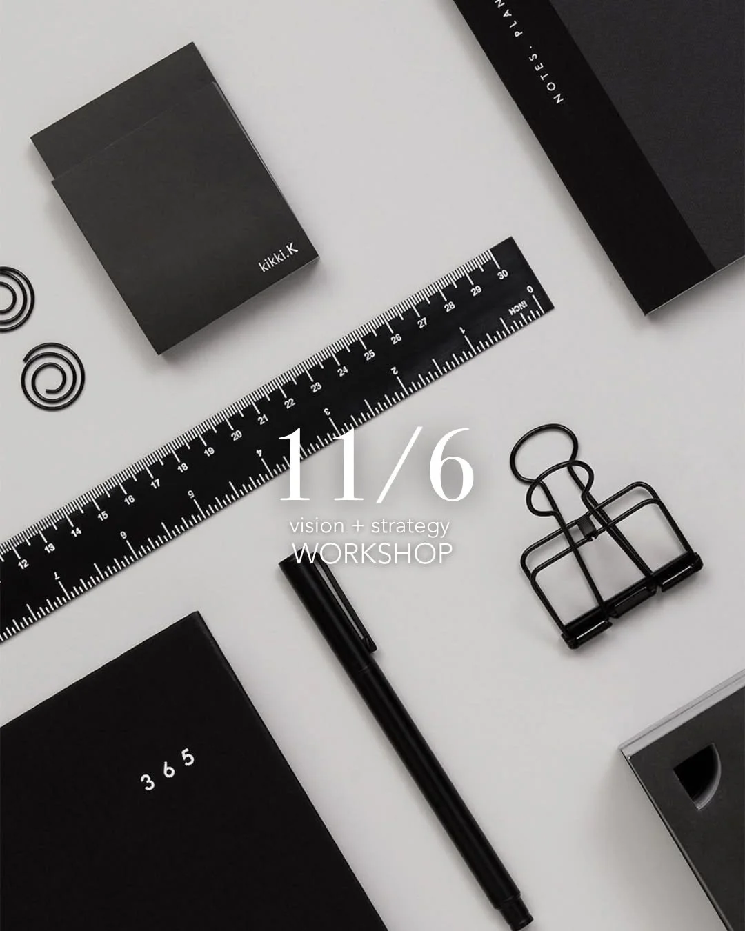 11/6 VISION + STRATEGY WORKSHOP.

Every fall, I work side-by-side with my private clients to map out the year ahead &mdash; and this November, I&rsquo;m opening up our annual Vision + Strategy Workshop to you in a group Zoom format.

The reason I'm l