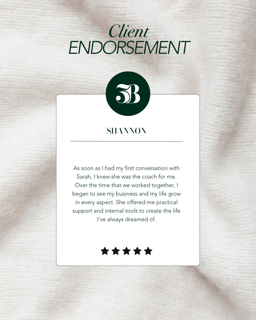 CLIENT LOVE: SHANNON.

Everyone's version of &quot;success&quot; is deeply personal to them. 

What one person dreams about is not necessarily what all people want! Do you know what your own personal definition of success is?

If not, set up a free c