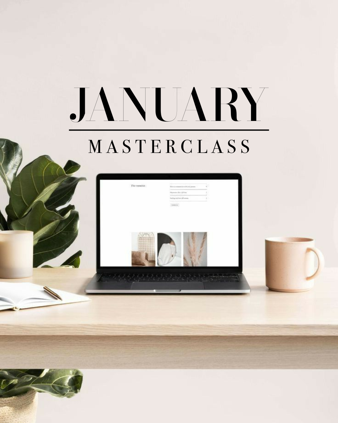 1/15 : Zoom | January Masterclass&nbsp;- Master Setting Your Fees + Knowing Your Value
