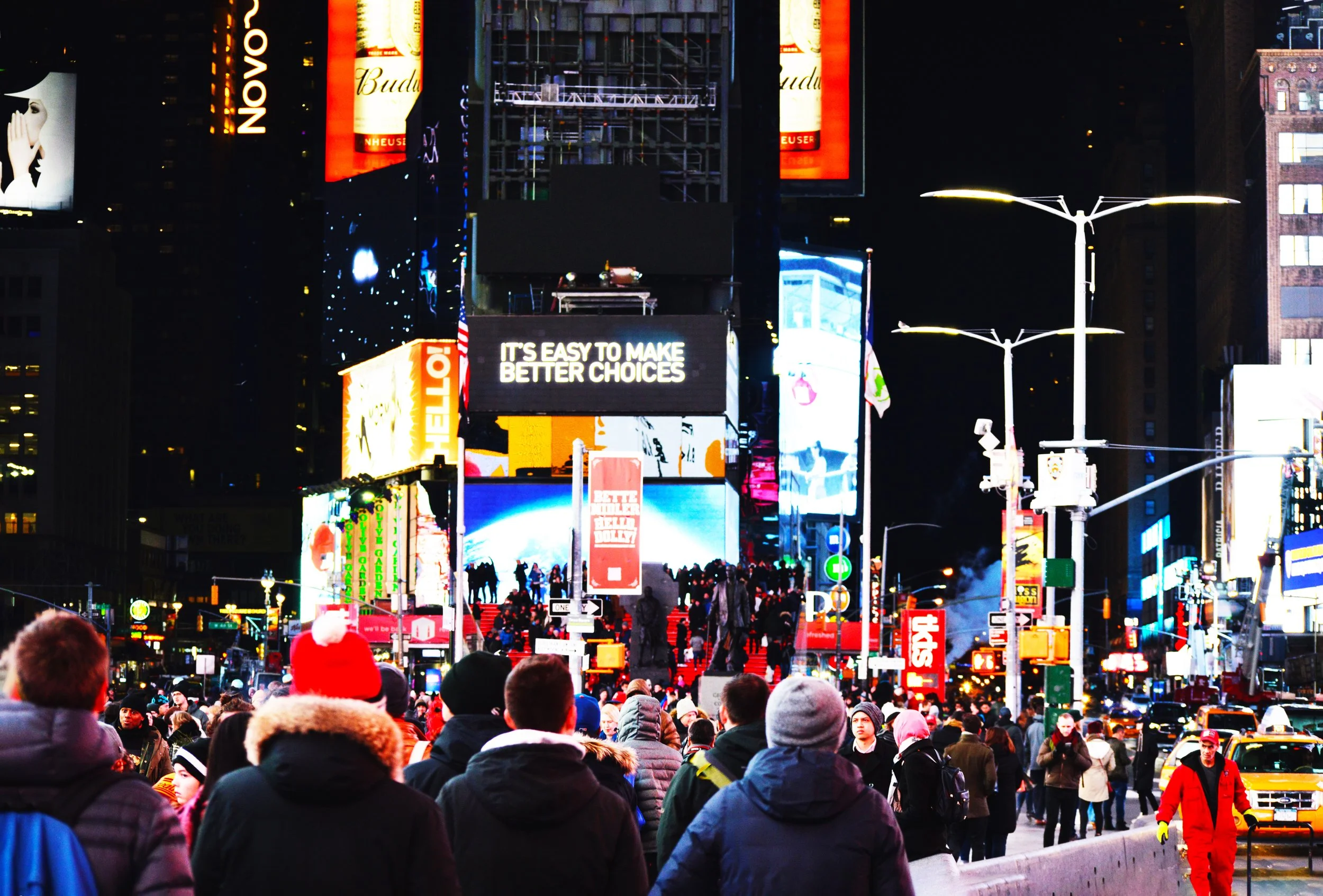 Fotografía digital "Time Square lights" - 2015