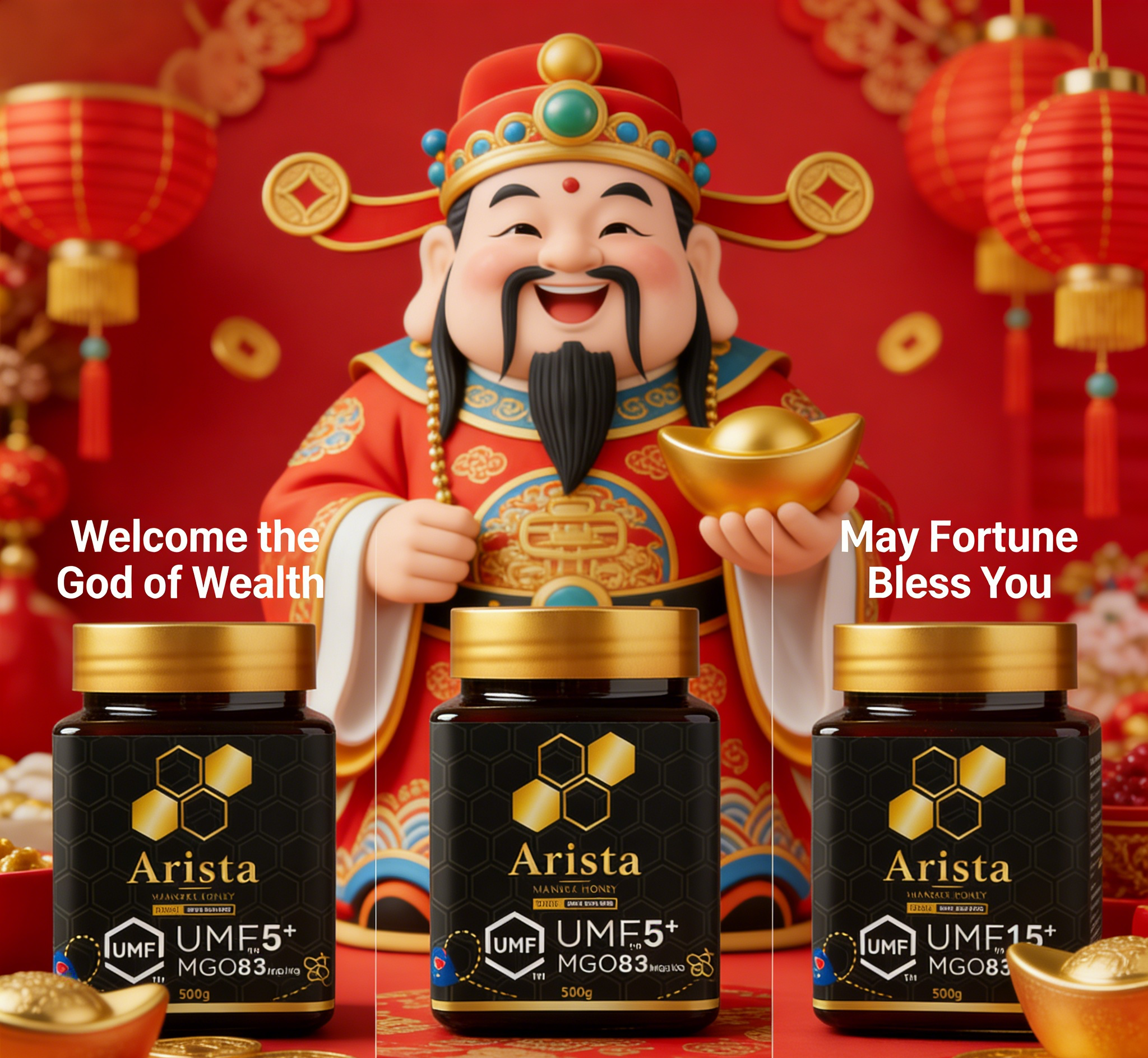 God of Wealth Day Special: 15% OFF 