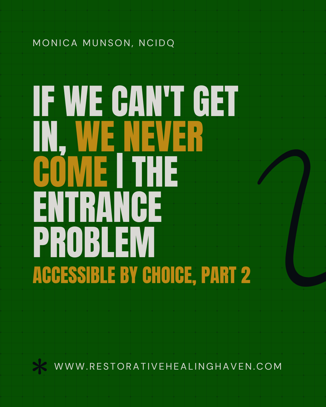 Part 2: If We Can't Get In, We Never Come | The Entrance Problem