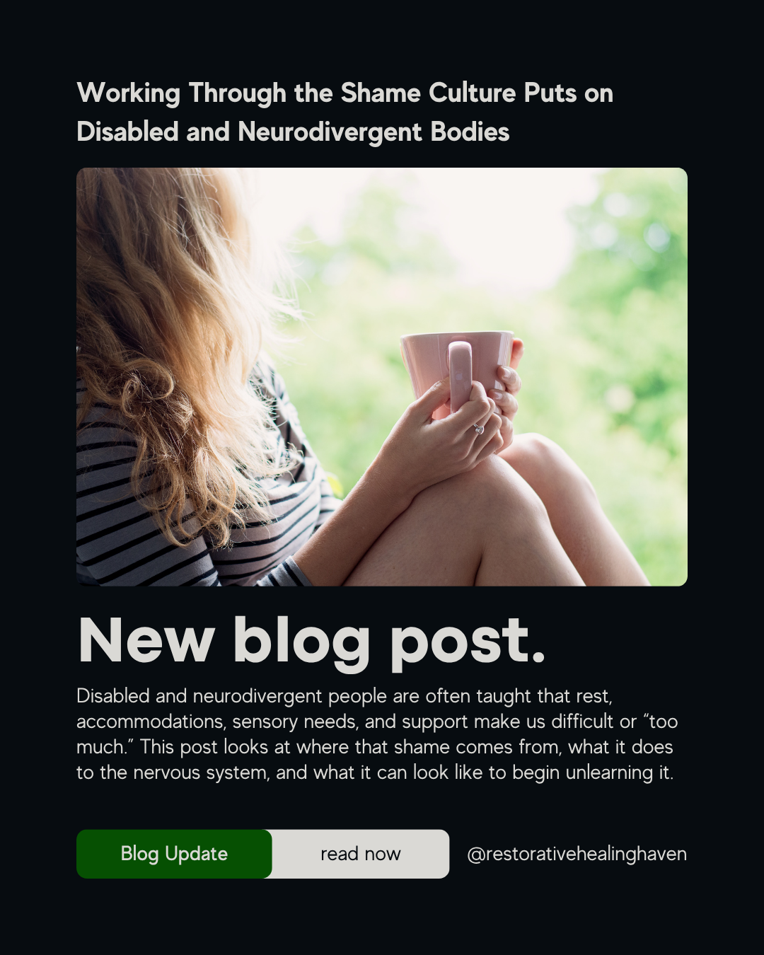 Working Through the Shame Culture Puts on Disabled and Neurodivergent Bodies
