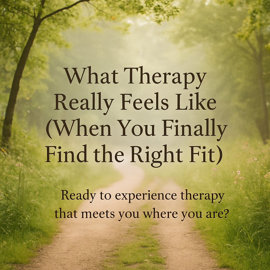 What Therapy Really Feels Like (When You Finally Find the Right Fit)