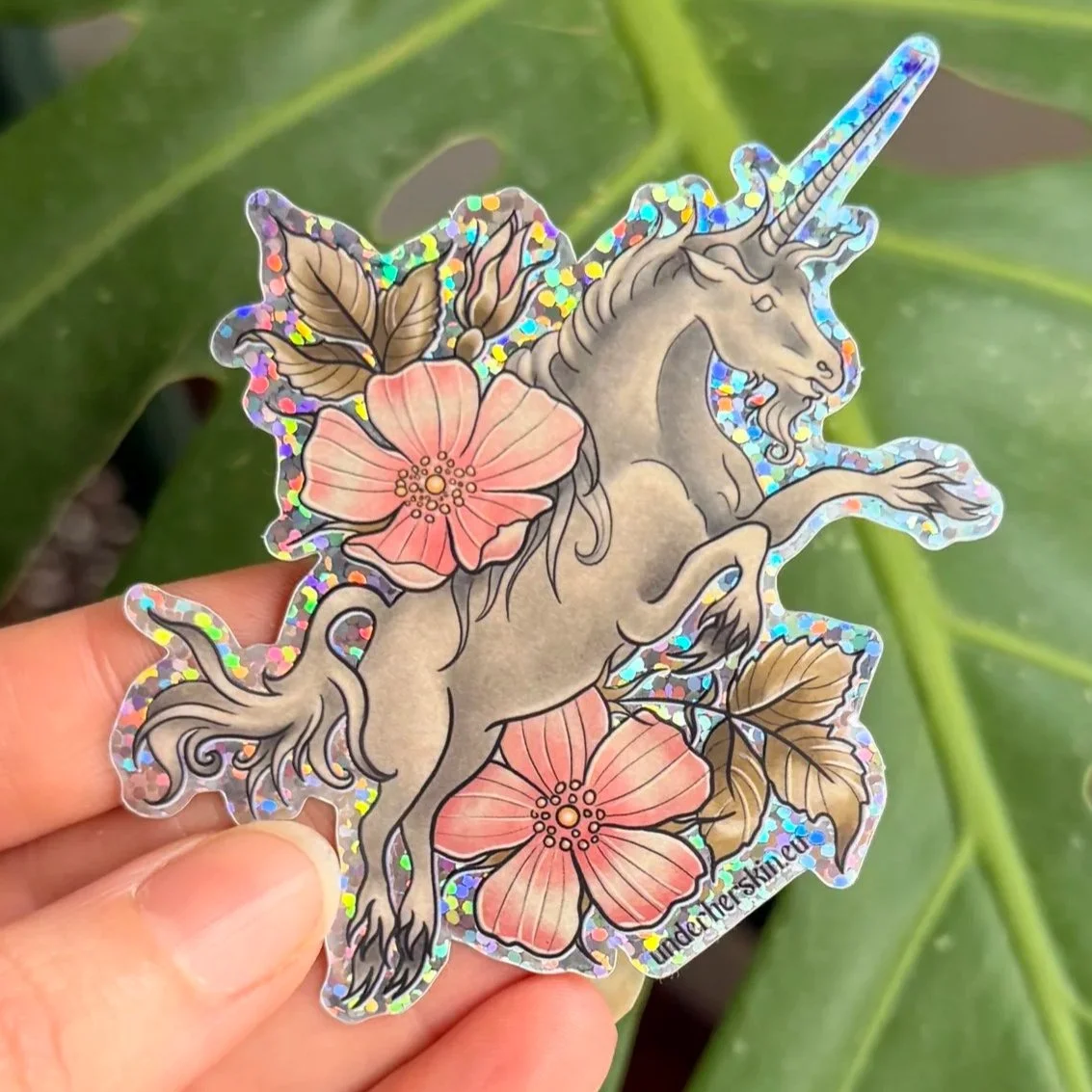Unicorn Glitter Sticker
