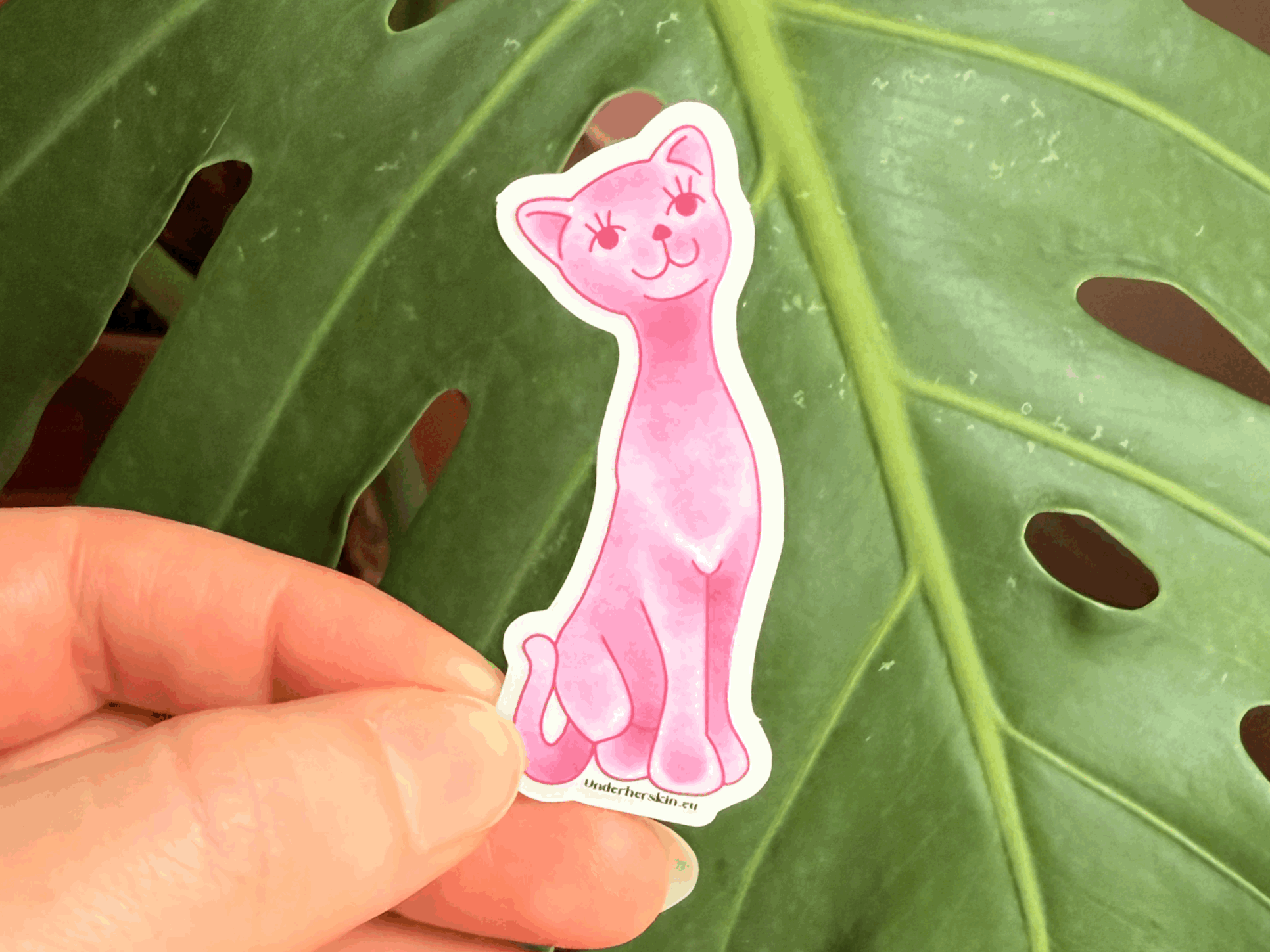 Pink Kitty Sticker