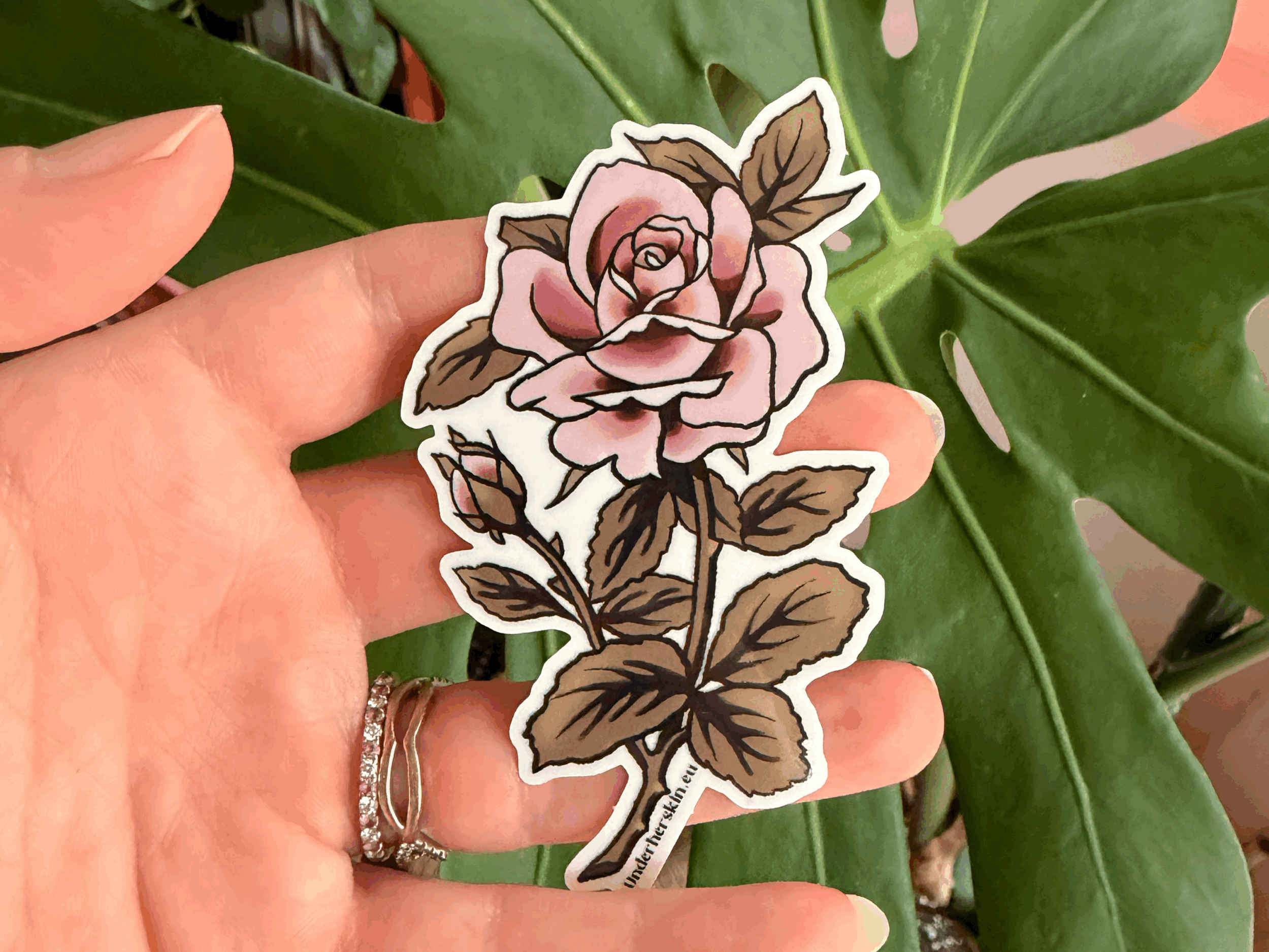 Pink Rose Sticker