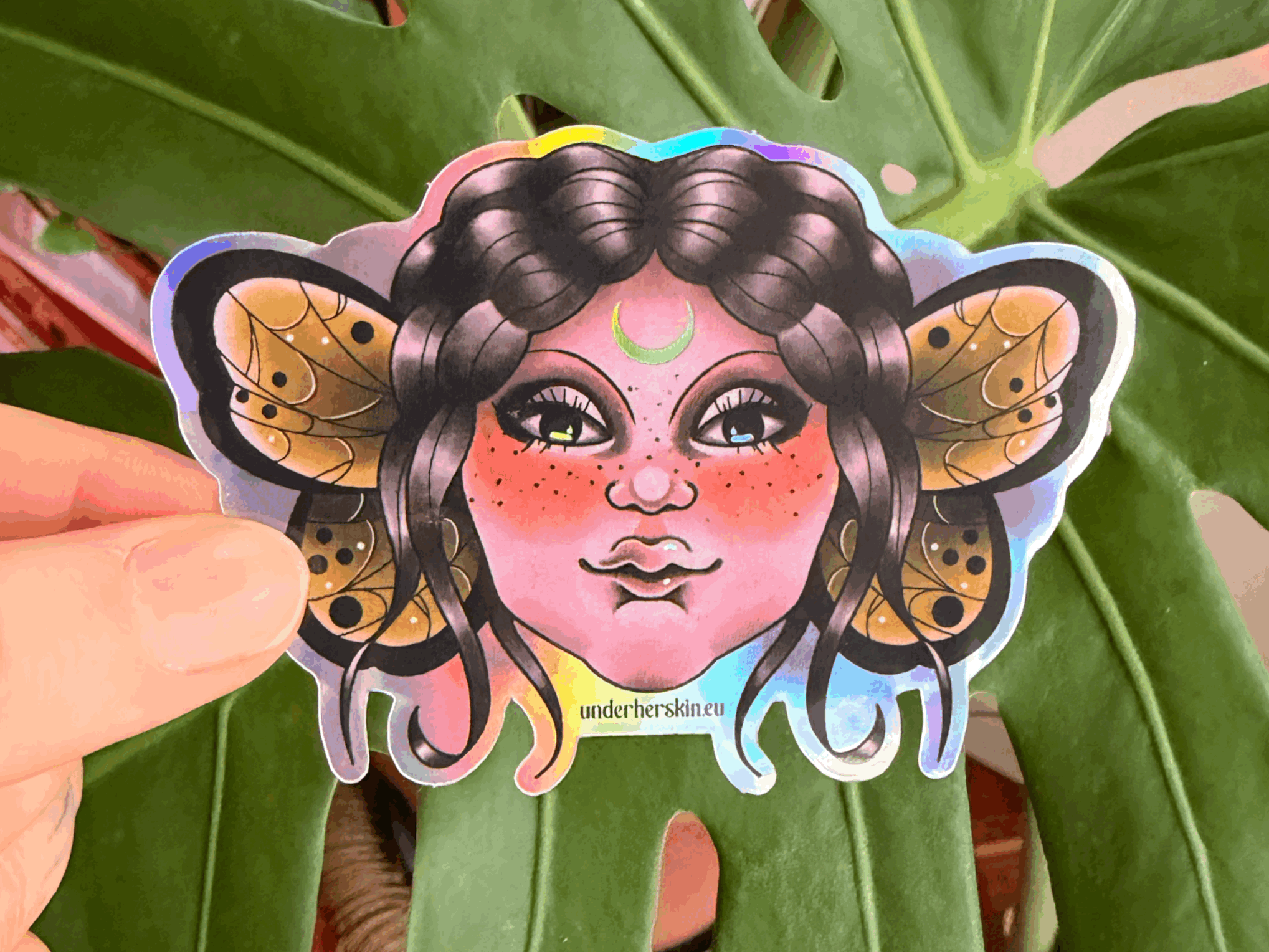 Fairy Face Holographic Sticker
