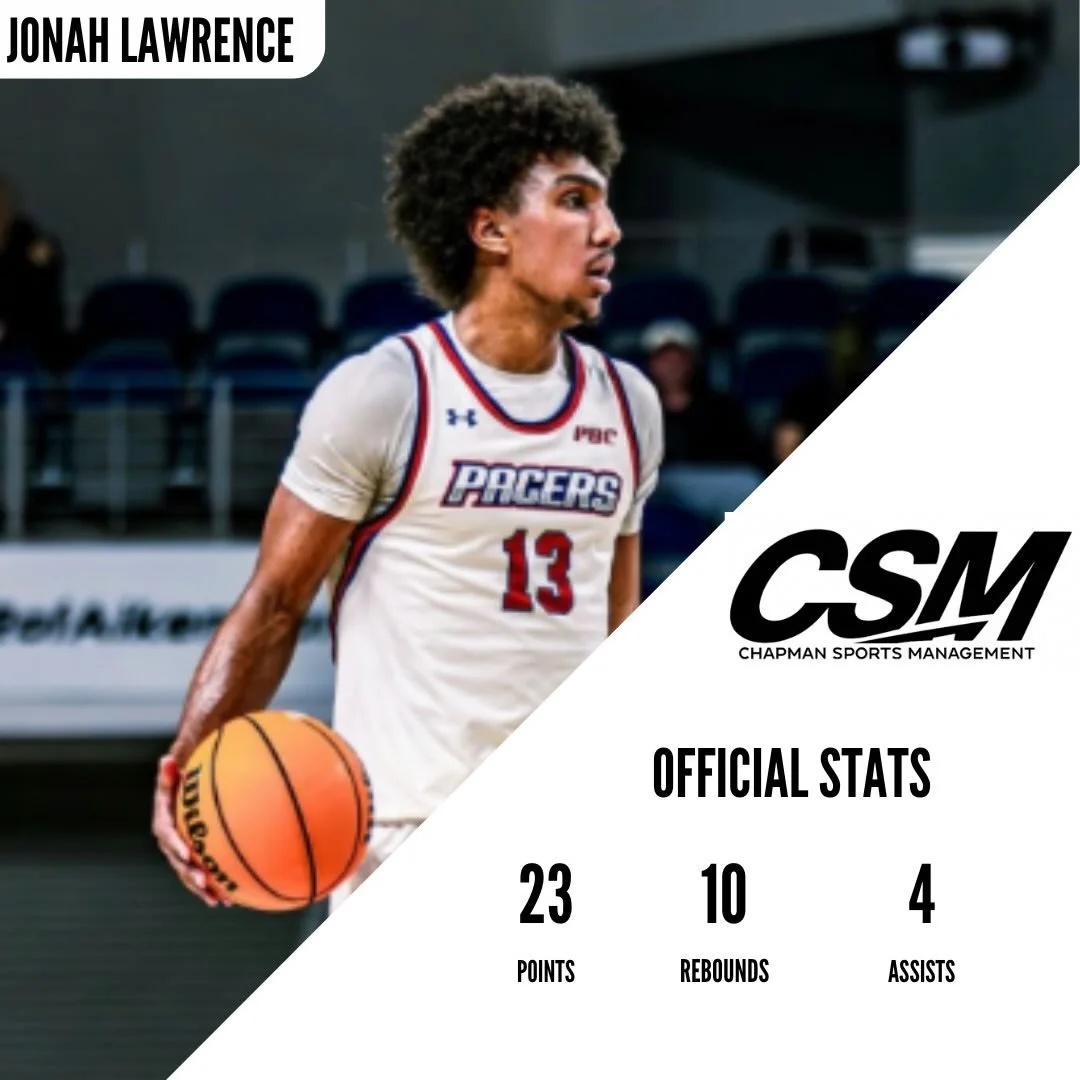 Congratulations to Jonah Lawrence on a new season high in scoring in a win over Augusta. Jonah finished with 23 points, 10 rebounds, 4 assists, and 2 steals. Keep it up Jonah!