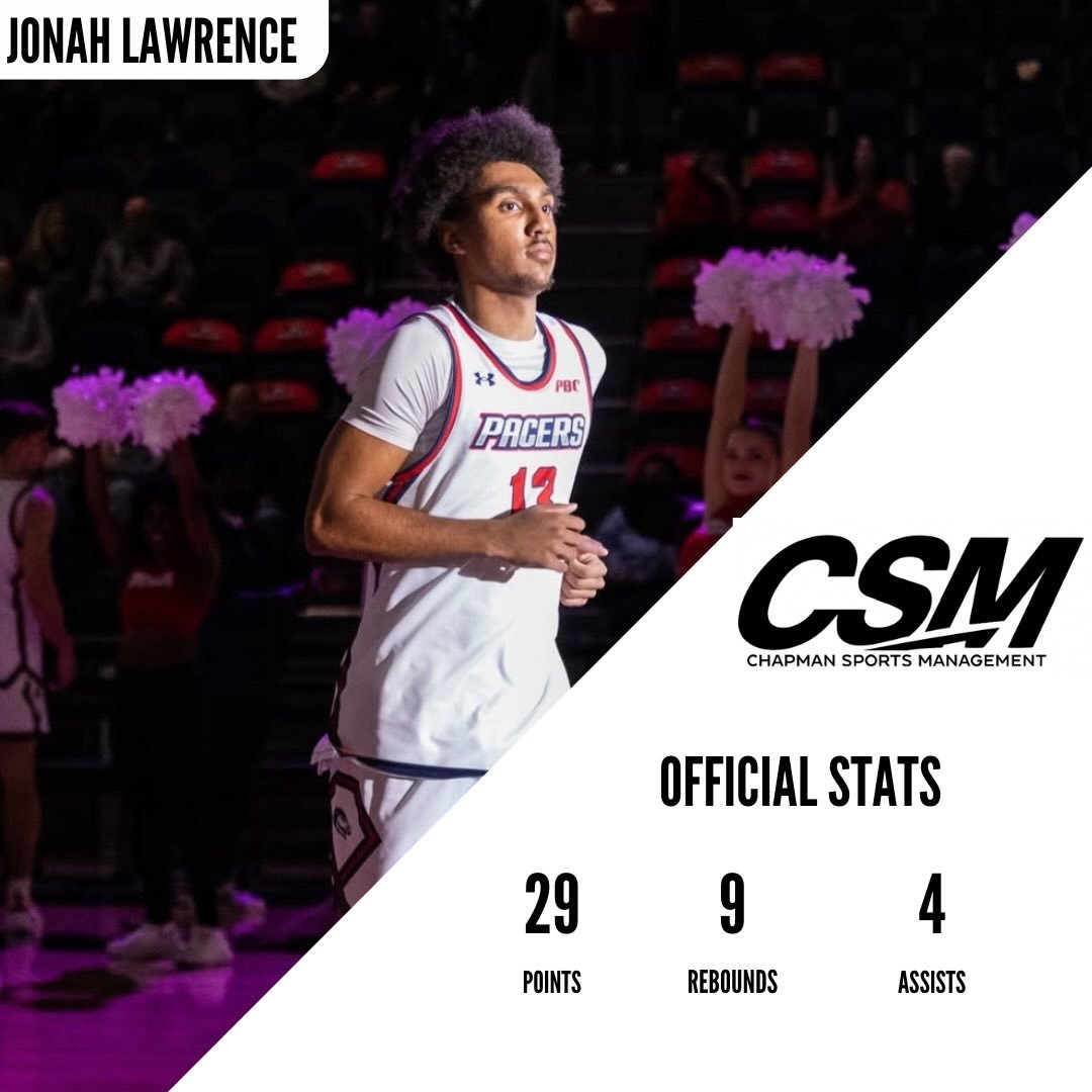 Jonah Lawrence with a nuclear performance in a win over Clayton State. Jonah once again sets a new season and career high with 29 points, 9 rebounds, 4 assists, and 2 steals. Jonah shot 10-14 from the field, 3-4 from 3, and 6-7 from the free throw li