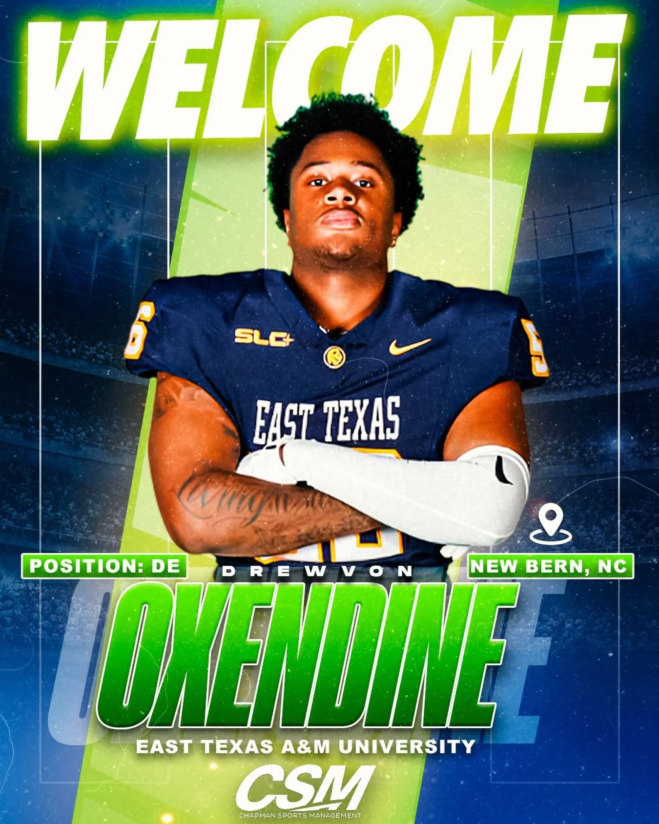 Welcome Drewvon Oxendine (@drewwdatt1) to the Chapman Sports Management family!