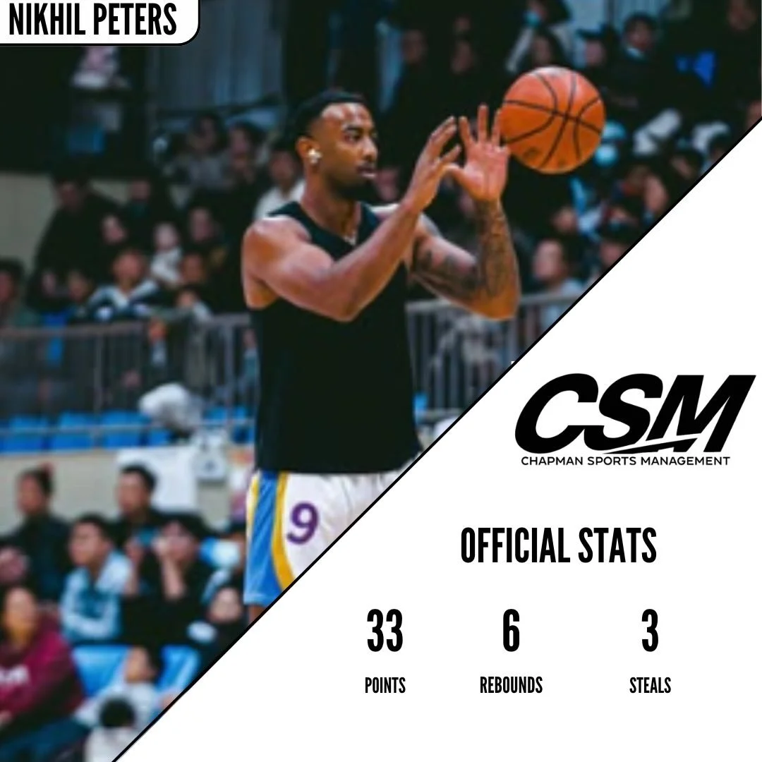 Congratulations to Nikhil Peters on a great start to his season. Nikhil finished today&rsquo;s game with 33 points, 6 rebounds, 3 assists, and 3 steals in only 20 minutes played. Nikhil is currently competing in the Zhaotong Weixin Tournament playing