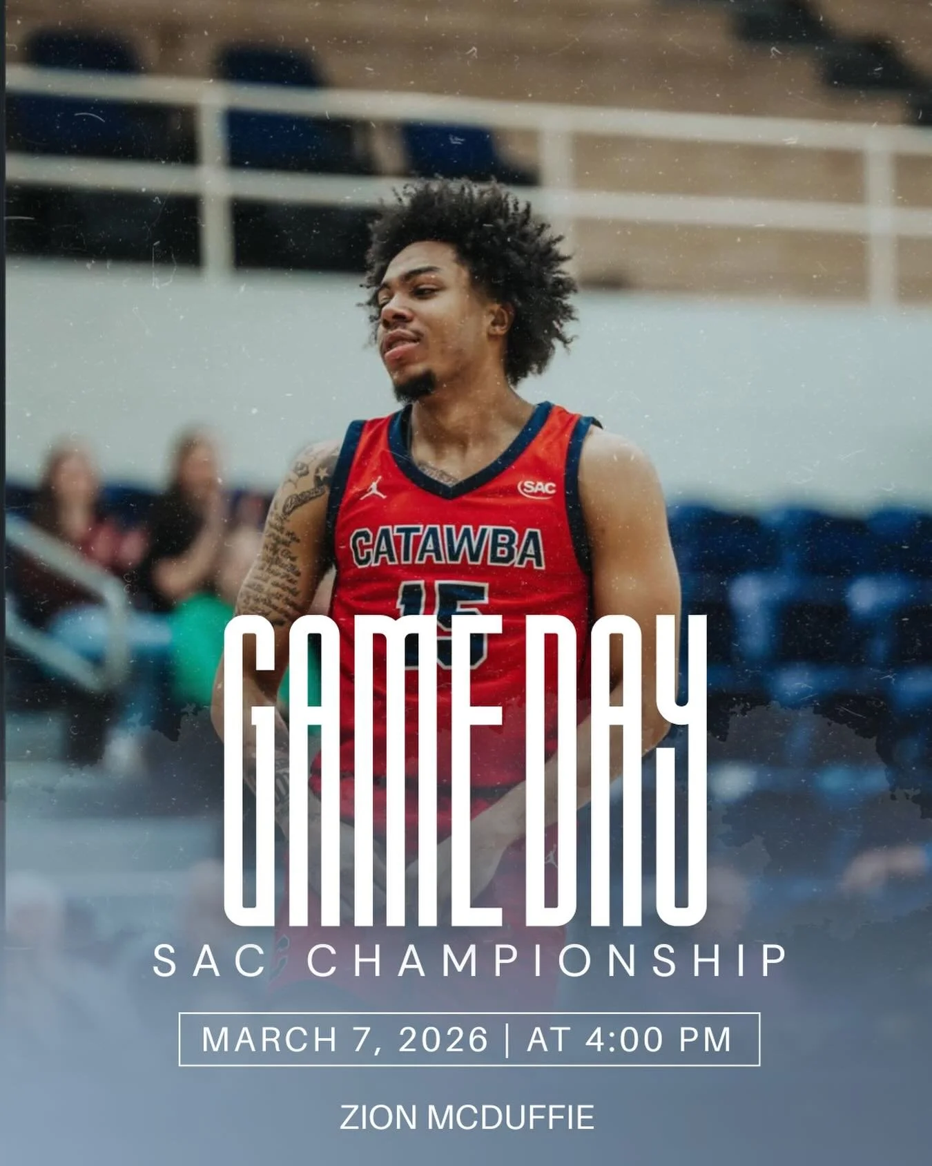 Good luck to Zion McDuffie and Catawba College as they take on Anderson University in the SAC Conference Championship.