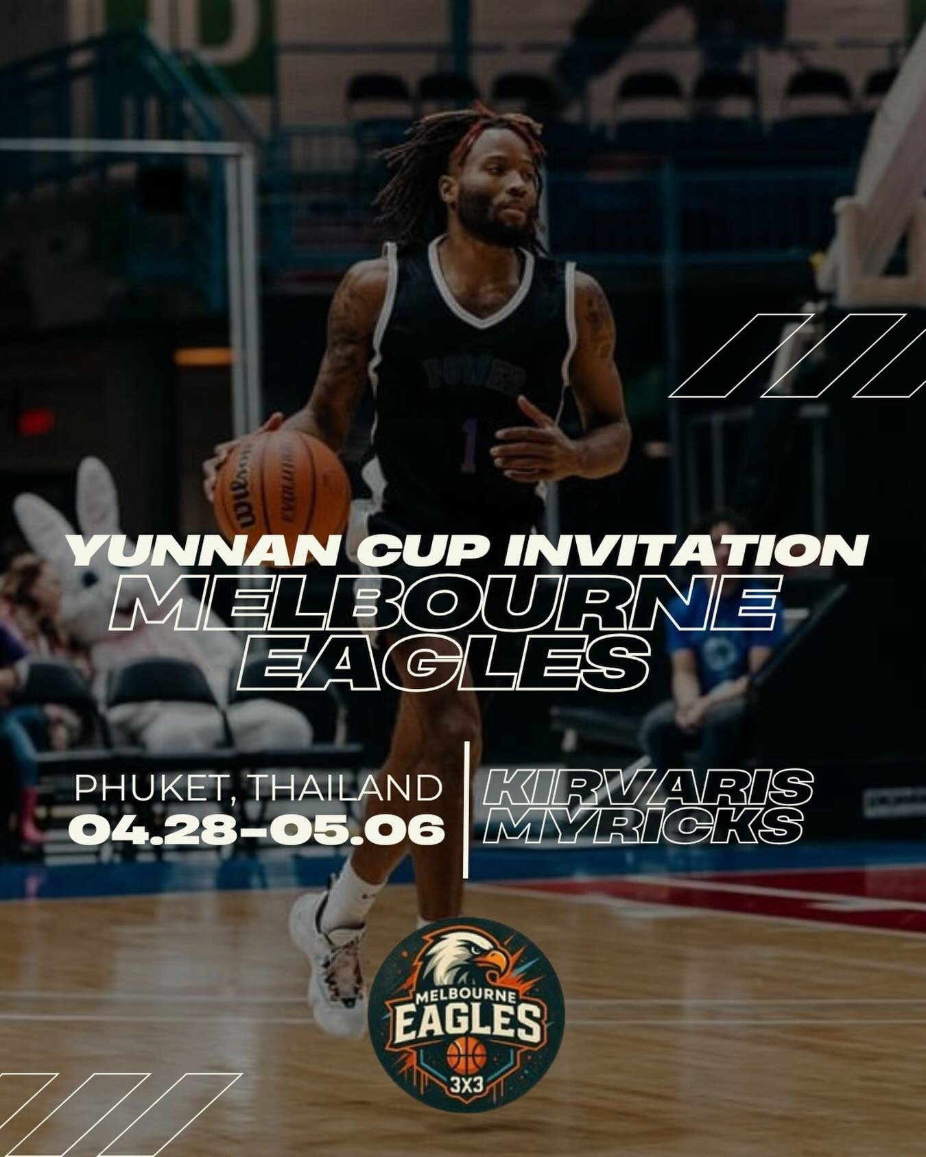 Congratulations to KirVaris Myricks on receiving an invitation to compete in the Yunnan Cup for the Melbourne Eagles. KirVaris will be playing in Phuket, Thailand at the end of April. Good luck KV!