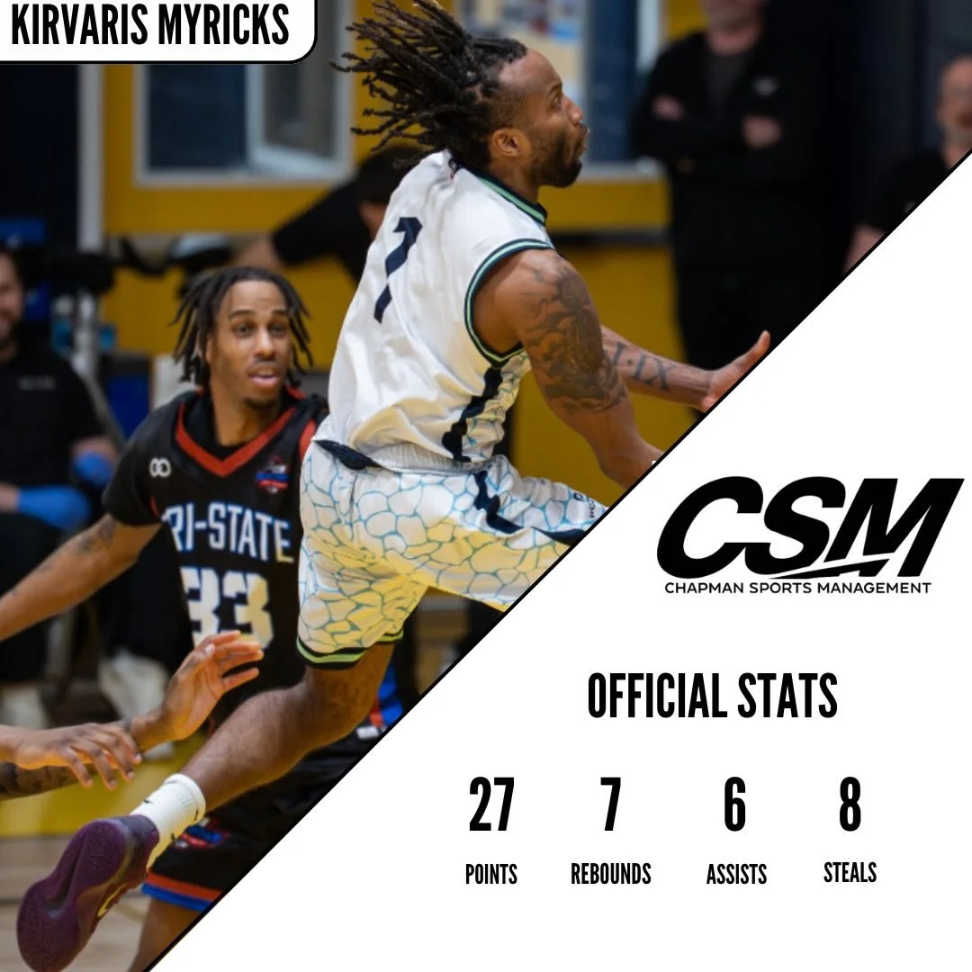 Congratulations to KirVaris Myricks on a great first game for the Melbourne Eagles. KirVaris led the Eagles to a win in the opening game of the Yunnan Cup in Phuket, Thailand. KirVaris finished with 27 points, 7 rebounds, 6 assists, and 8 steals whil