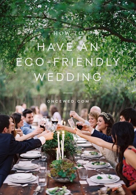 Going Green Weddings! We Love it!