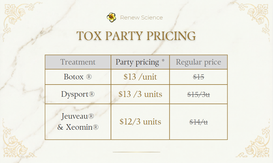 Tox Party Pricing in Santa Rosa CA Renewsci.png