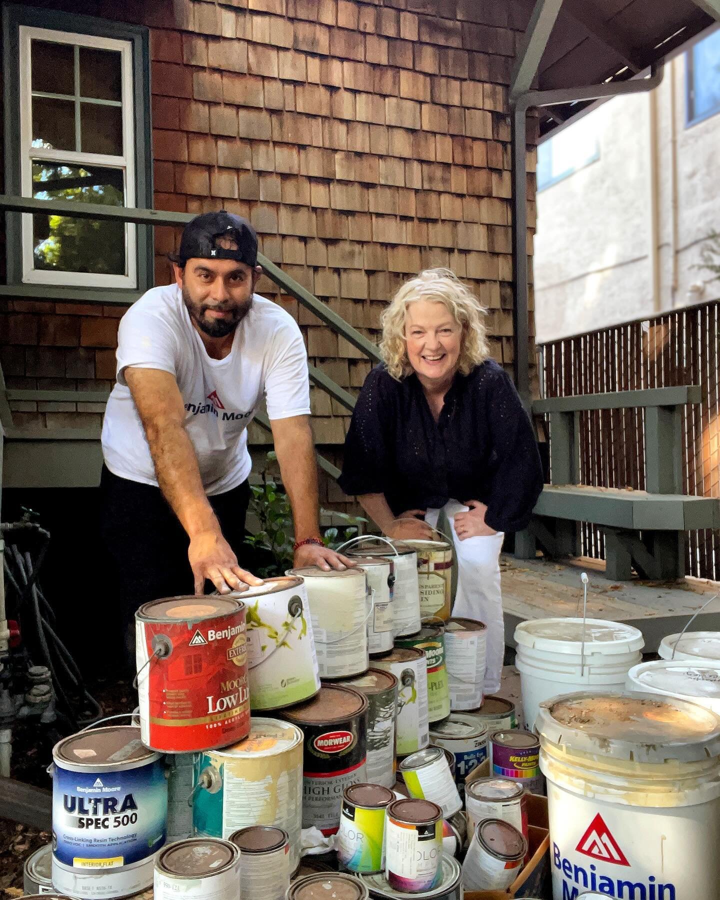 Sometimes the to-do list includes removing 120 cans of paint from a crawl space to prep a house for the market &mdash; in white pants, of course! 
391 Alcatraz Avenue in Rockridge is a beautifully preserved Craftsman specimen with super special decor