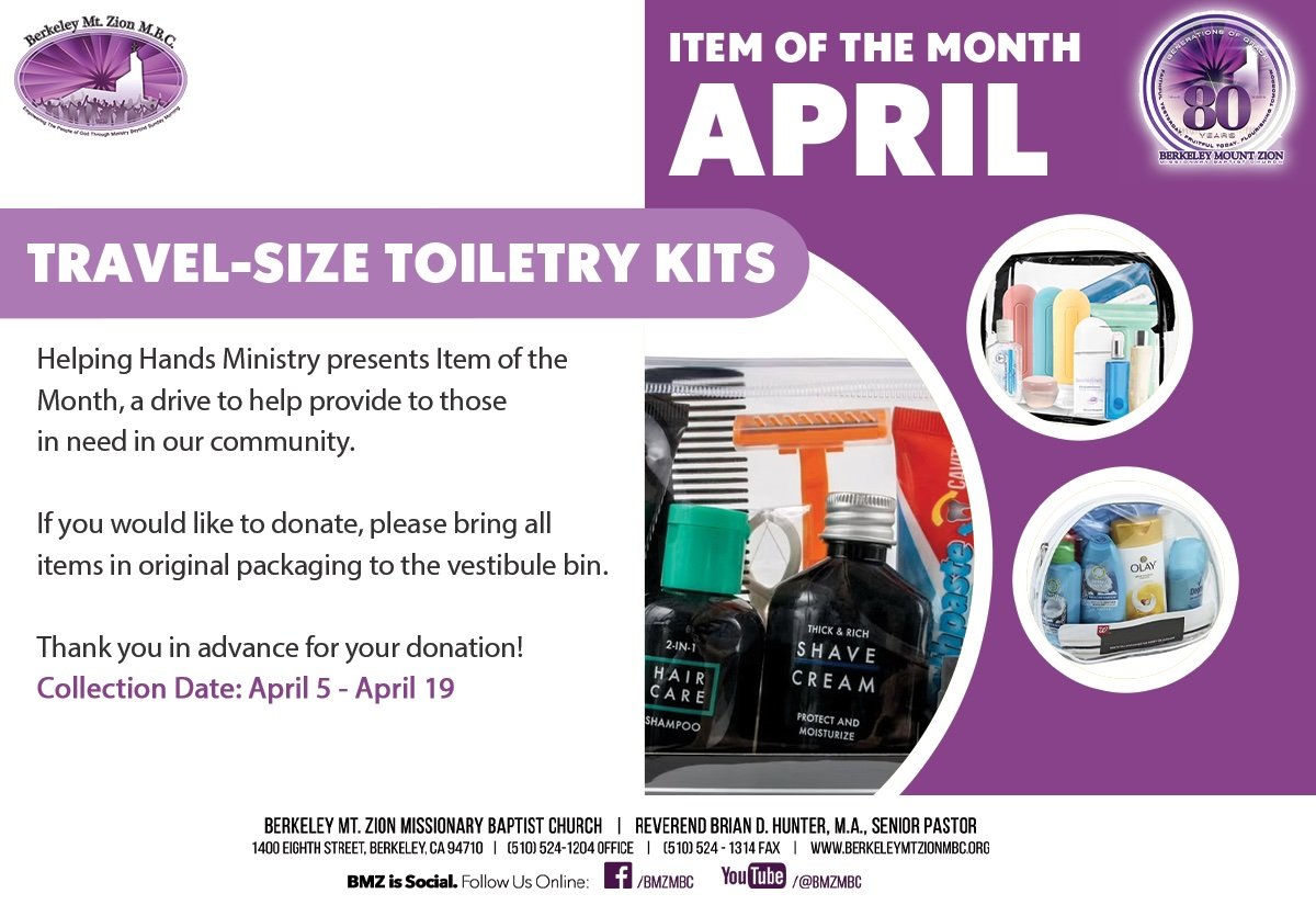 Helping Hands Item of the Month