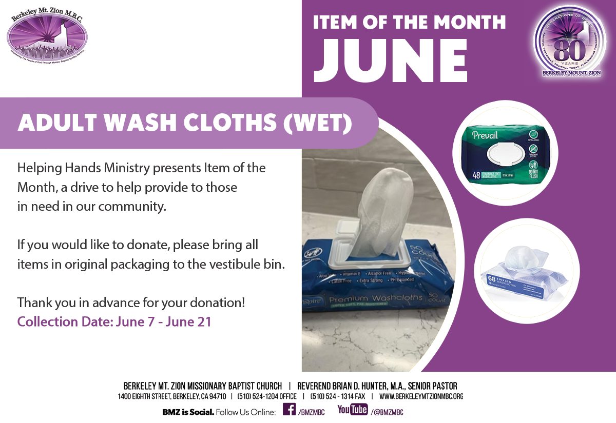 Helping Hands Item of the month