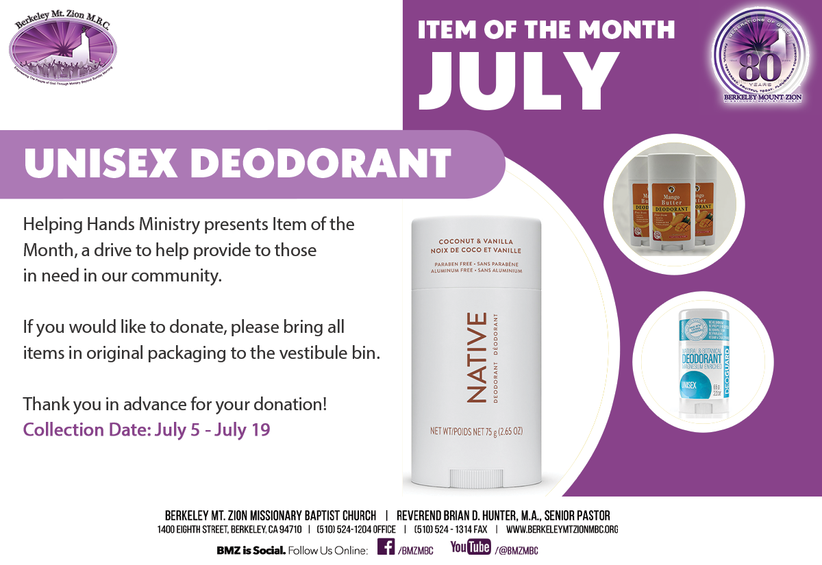 HELPING HANDS ITEM OF THE MONTH