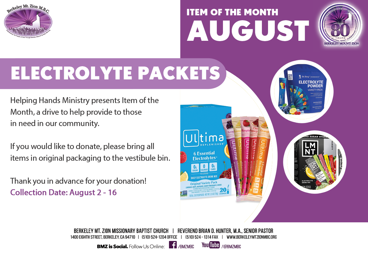 Helping Hands Item of the Month