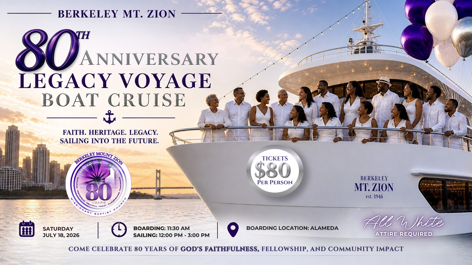 BMZ Legacy Boat Cruise
