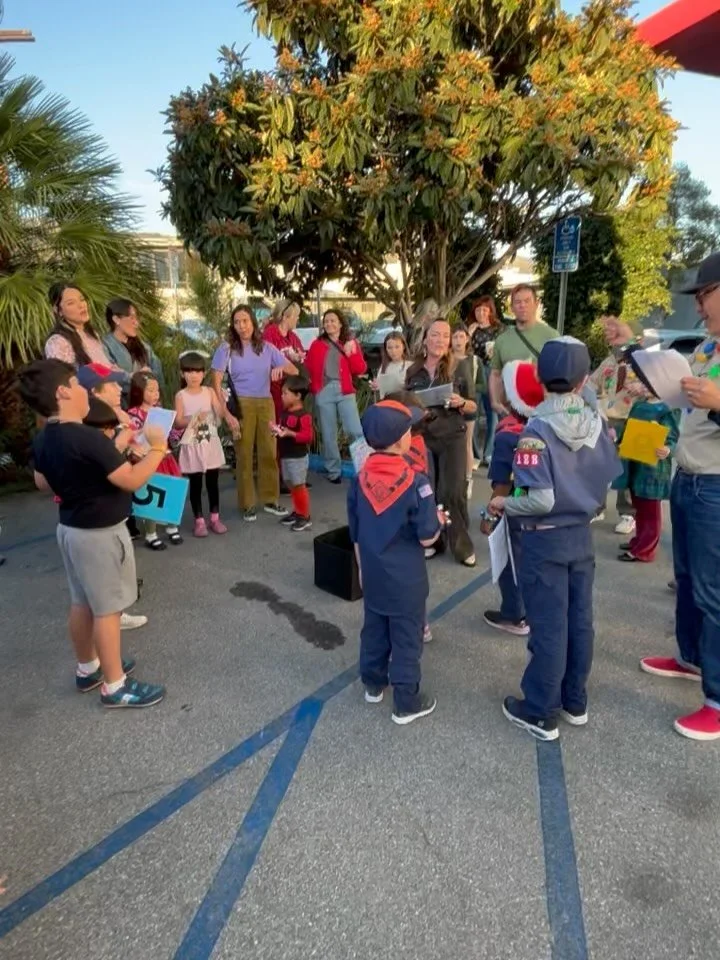 Thank you to the Solheim Senior Community in Eagle Rock for welcoming Take Care Club and local Scouts Pack 188 for caroling today. It was a joy to spread holiday cheer to the seniors at the Center and with each other! Huge shout out to music teacher 