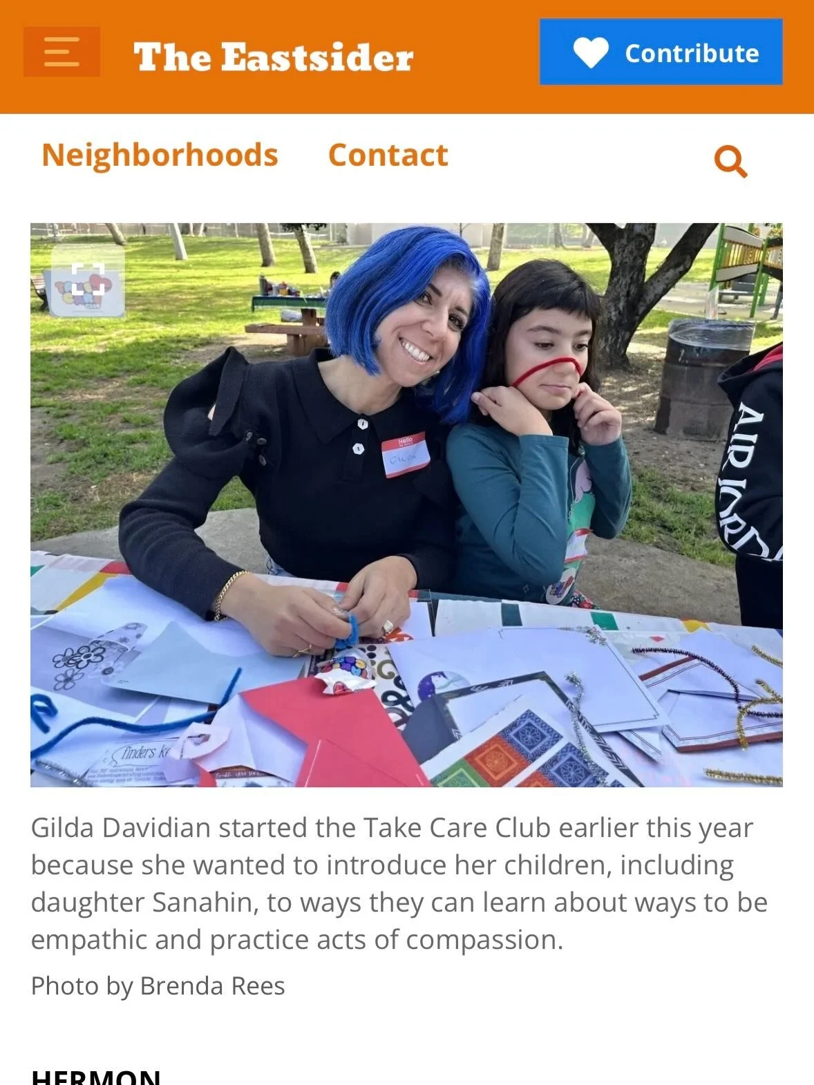 Thank you @theeastsider for the profile on Take Care Club! Read the whole article through the link in bio and sign up for our newsletter to stay up to date with all things Take Care Club in the coming year!