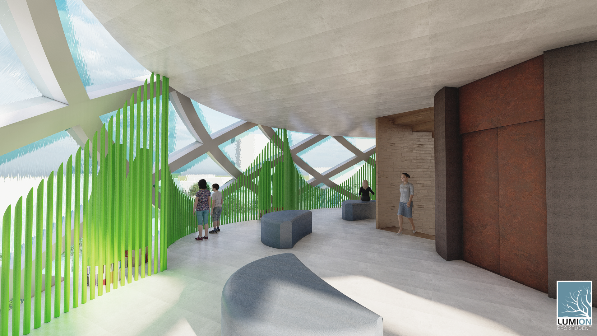 Interior Photobioreactor
