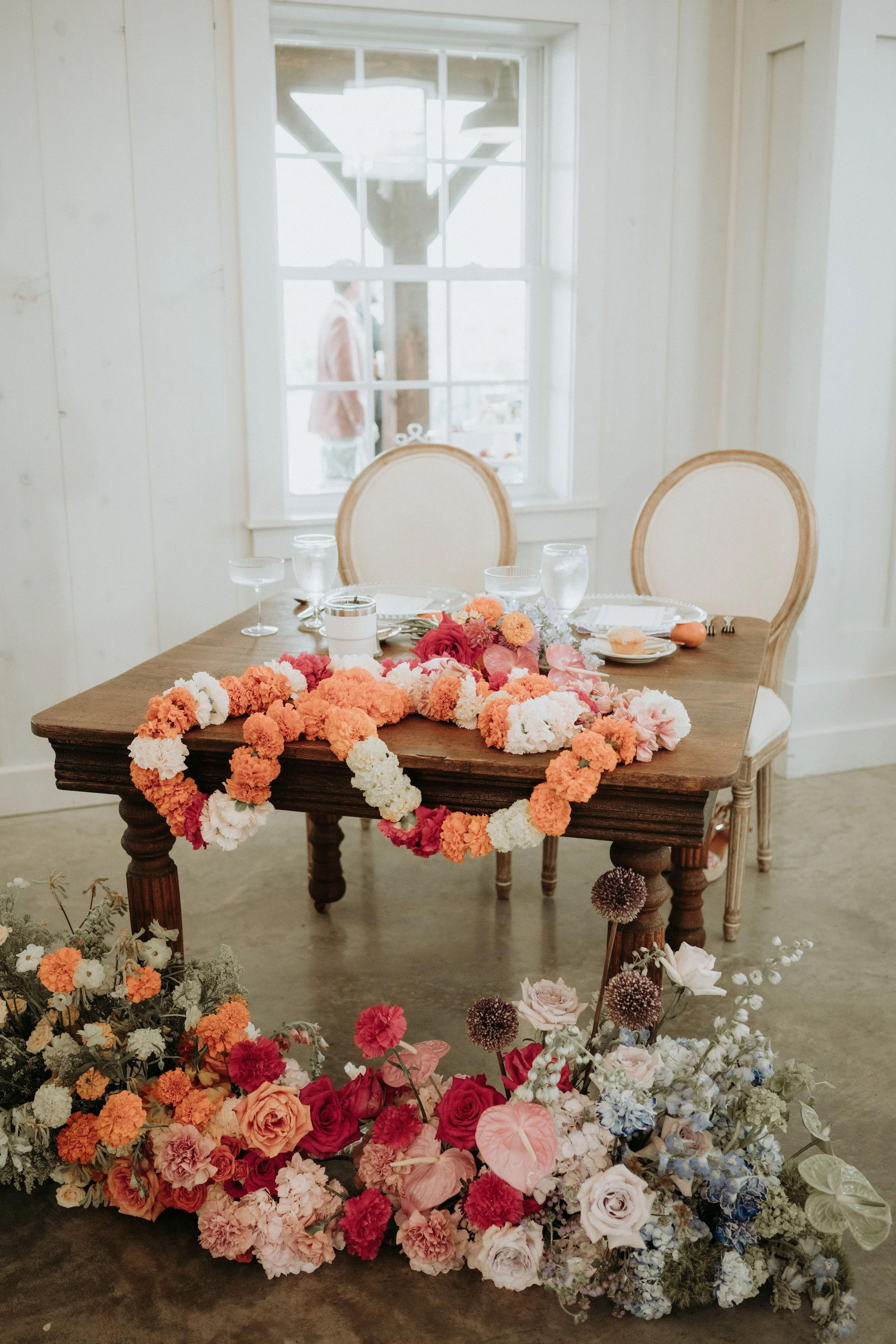 Colorful floral design, photo by TK Photography