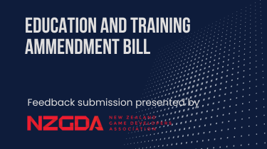 NZGDA Submission on the Education and Training Amendment Bill