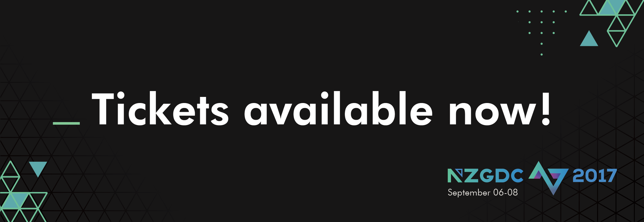 Tickets for #NZGDC17 Available Now!