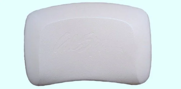 White "Cal Spa" Carbon Fiber Headrest - 2 Pin