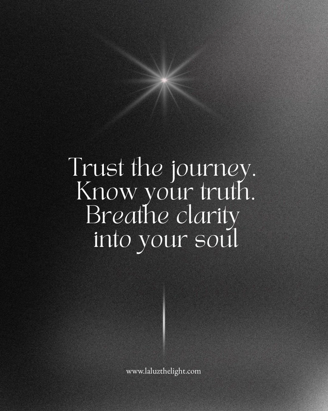 Trust the journey. Know your truth. Breathe clarity into your soul. ✨ When we pause to align with what truly matters, everything becomes clearer. Let go of the noise and make space for what lights you up from within.

Conf&iacute;a en el camino. Cono