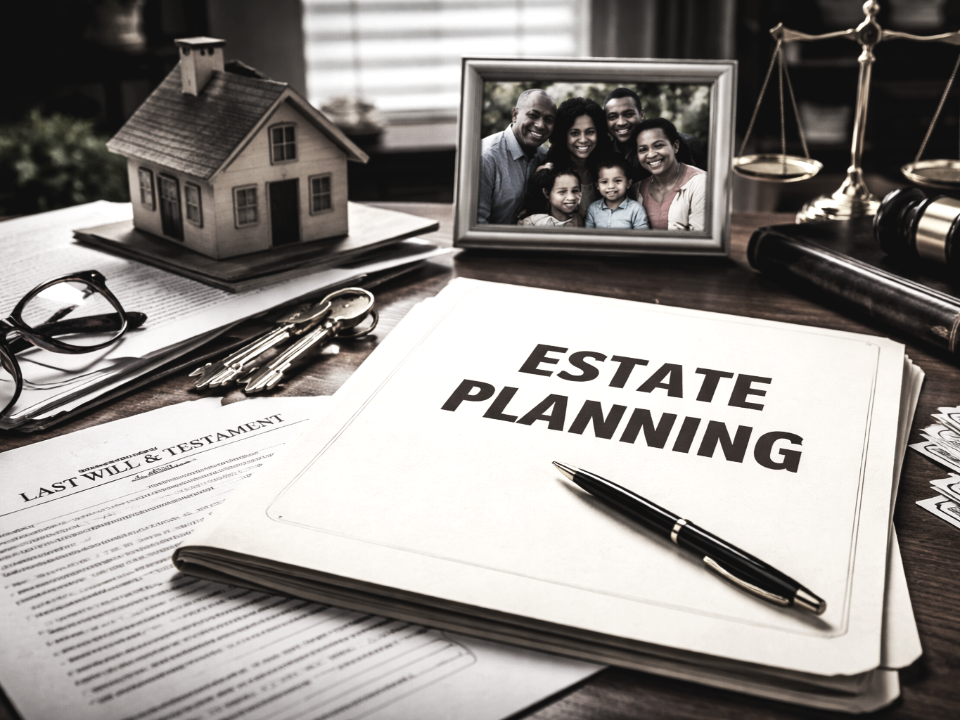 Wooden gavel on a sound block, symbolizing justice and law.