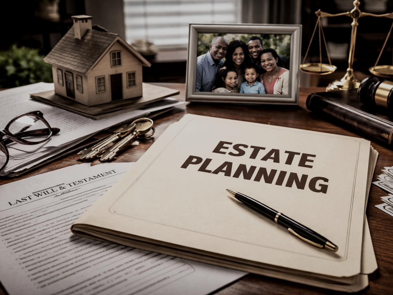 Wooden gavel on a sound block, symbolizing justice and law.