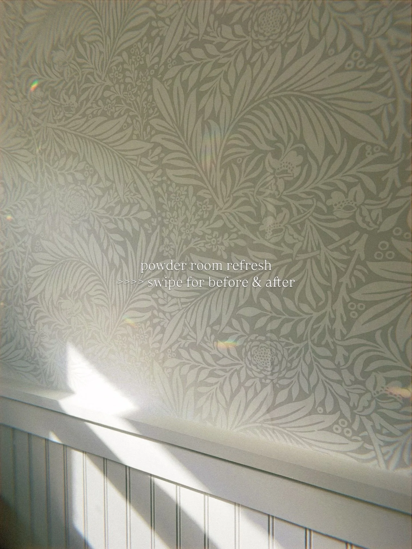 Before + After: Powder Room ✨

This one took way longer than we expected. What started as a simple refresh turned into hours of scraping wallpaper (why is it always wallpaper), adding beadboard + new woodwork, swapping in a petite vanity, and paintin