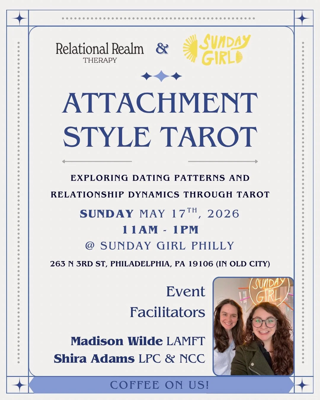 Attachment Style Tarot at Sunday Girl Philly! 5.17.26 11am-1pm