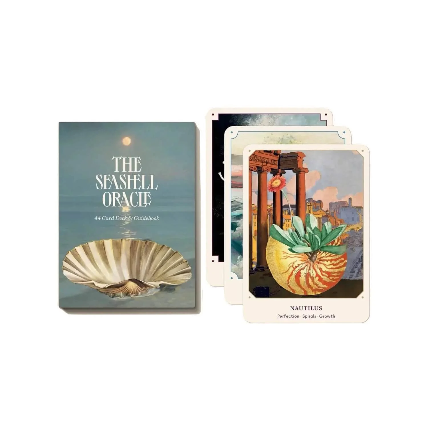 The Seashell Oracle card deck and guidebook by Broccoli.