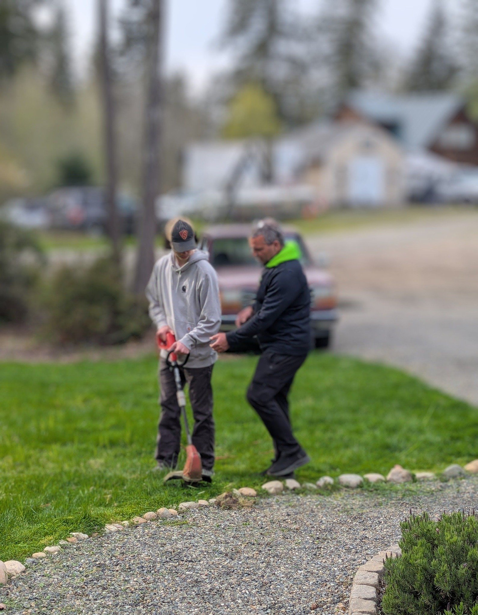 My 14 year old man child, learning new skills just in time for spring season 👌