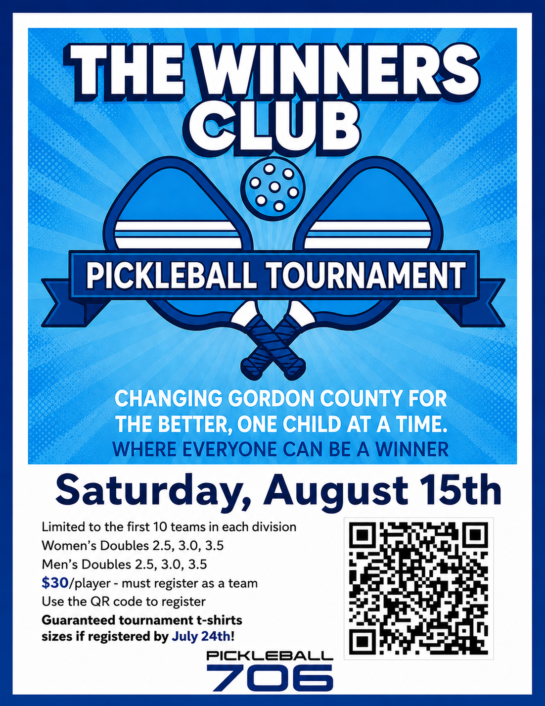 The Winners Club Pickleball Tournament