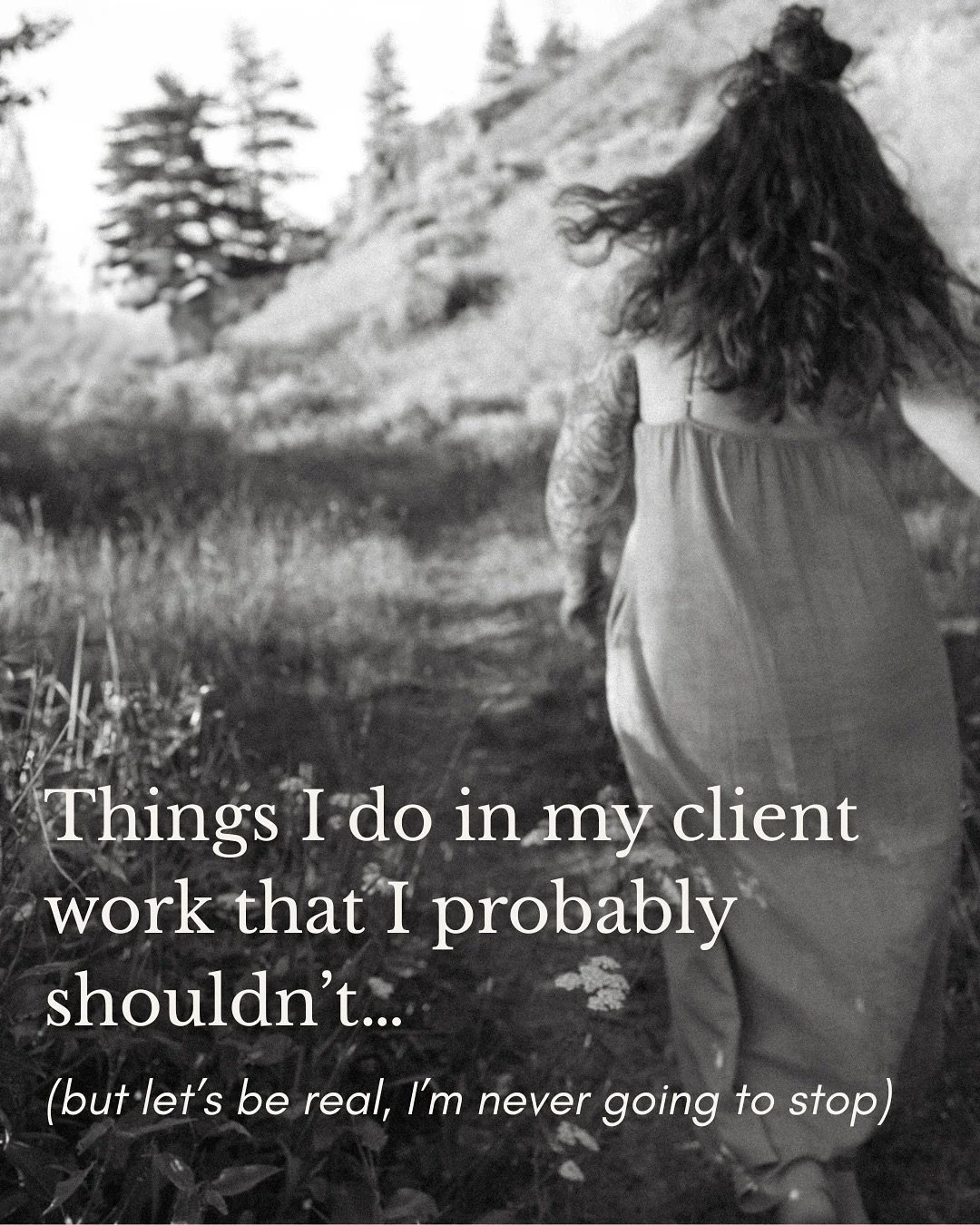 We all have those things we &ldquo;shouldn&rsquo;t&rdquo; do in our work&hellip; but some of them are also the things that make us who we are. 💫

For me, it&rsquo;s reading between the lines, caring too much about your vision, and asking questions t