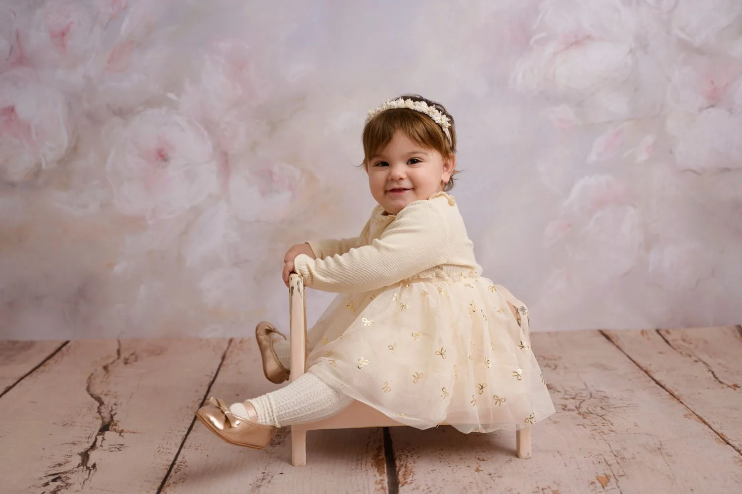 Deklica na rojstnodnevnem fotografiranju , Wildflower photostudio Ljubljana